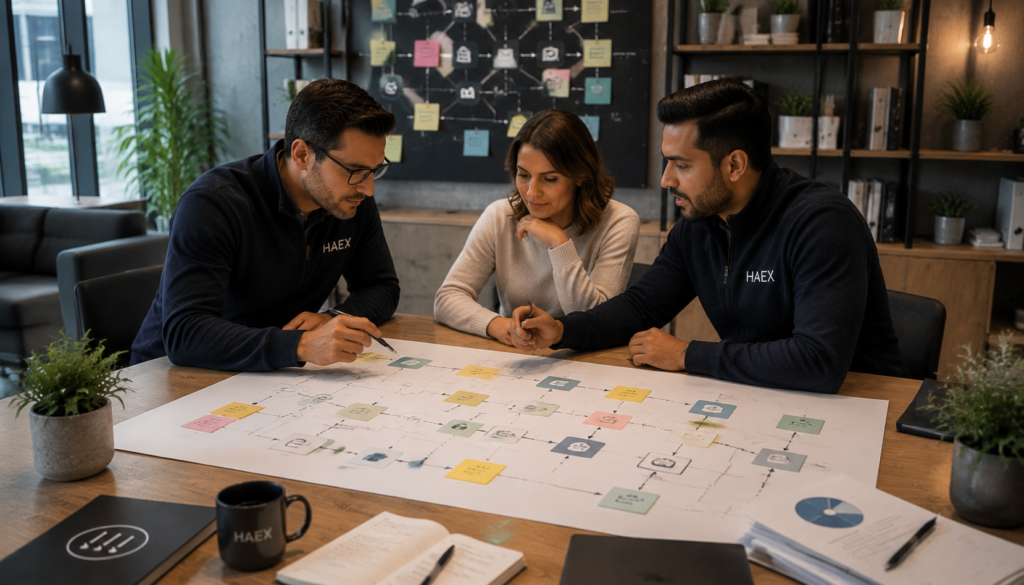 We map first, then automate